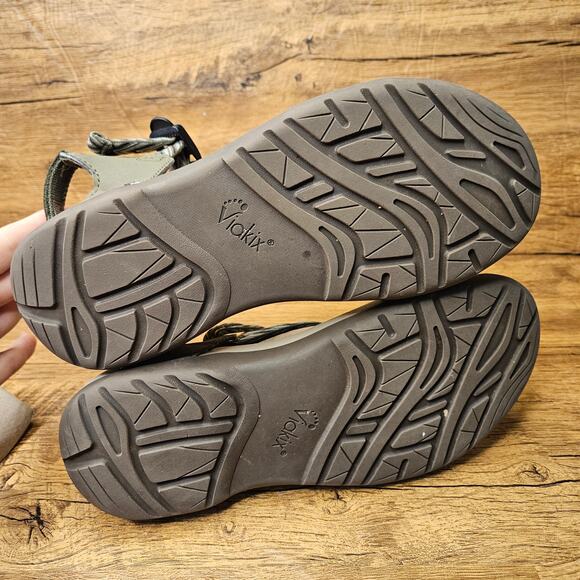 Viakix Sloane Grey Adjustable strap comfort walking outdoor sandals sz 10 - Picture 5 of 7